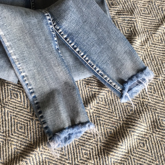 ONE TEASPOON DENIM “YARD BIRDS” SKINNY JEANS HIDDEN BUTTON FLY RAW HEM - Picture 6 of 15